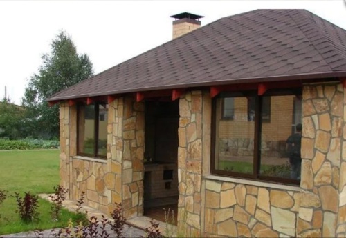 Плитняк златолит жёлтый золотистый для фасада 1,5-3см купить в Лысьве