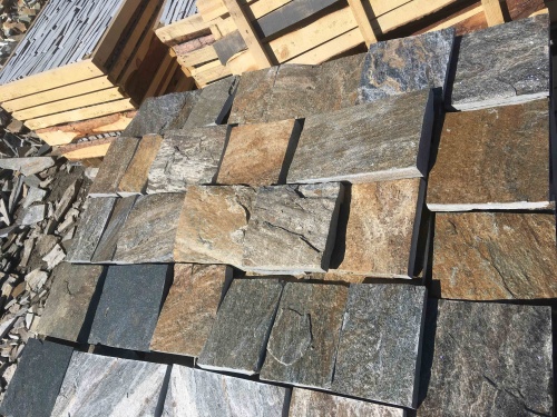 Плитка пилёная златолит Уральский для фасада купить в Лысьве