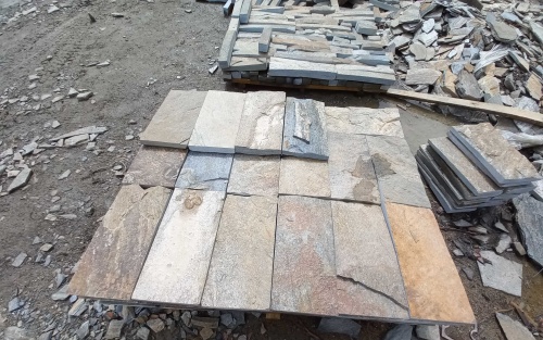 Плитка пилёная златолит Уральский для фасада купить в Лысьве