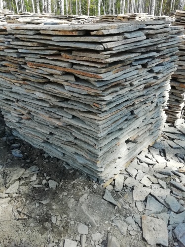 Плитняк златолит Уральский для цоколя, отмостки купить в Лысьве