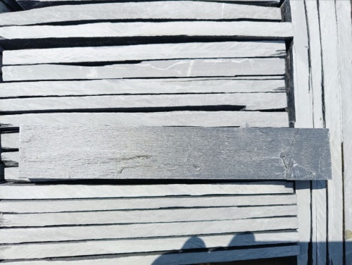 Плитка чёрная из натурального камня фасадная 30 см * 5 см, толщина 7 мм -30 мм купить в Лысьве